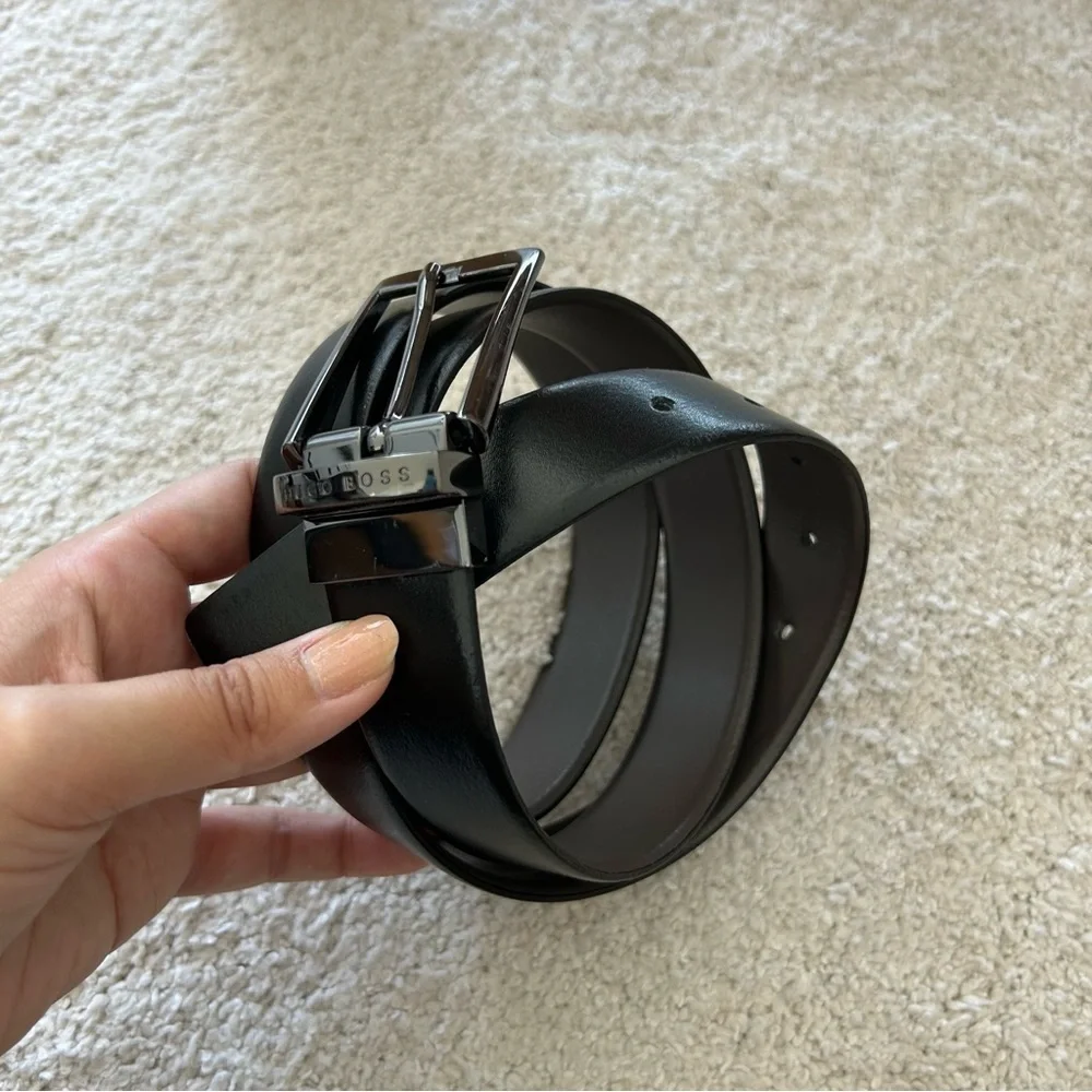 Mens Hugo Boss Reversible Leather Belt